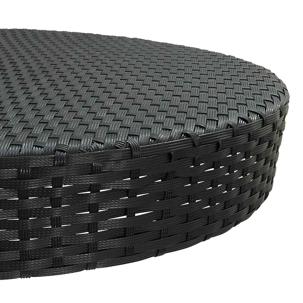 Vidaxl 5-Cz. Zestaw Mebli Barowych Z Poduszkami, Rattan Pe, Czarny