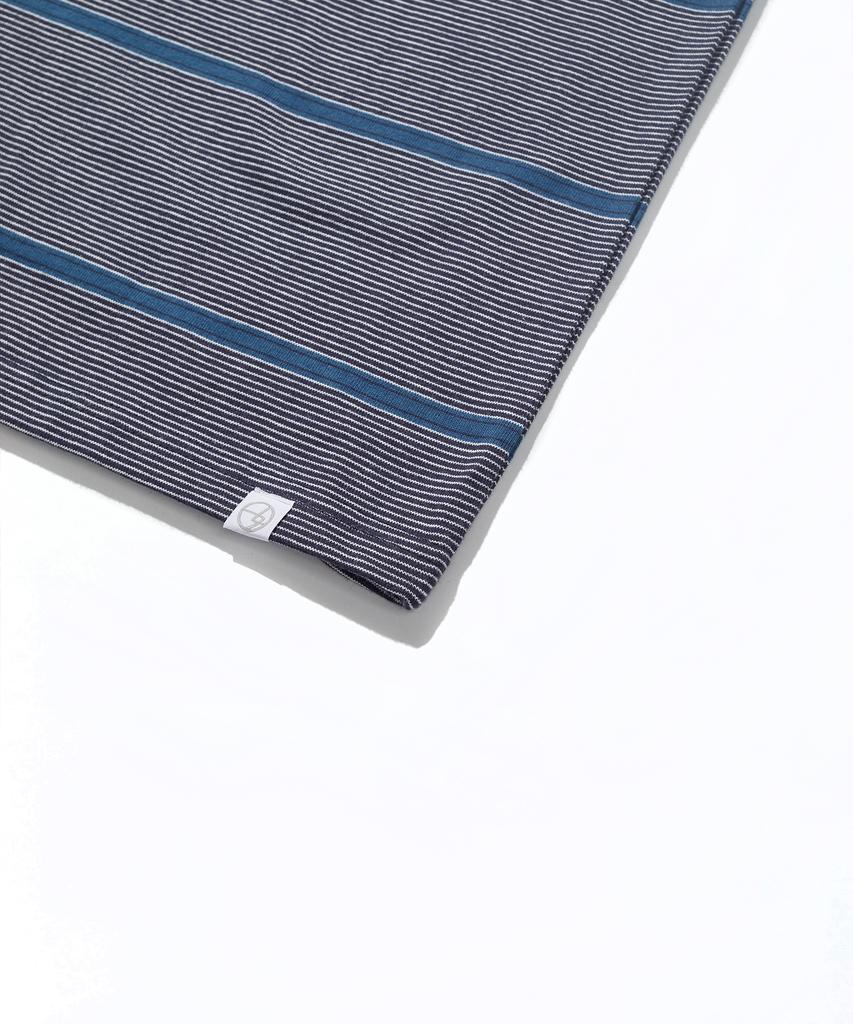 SOUNDSLIFE Db Stripe T-Shirt Blue