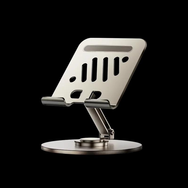 360 Tablet Desk Mobile Phone Holder Stand Foldable Lazy Bracket Adjustable Alloy Aluminum Desktop Mount For iPhone iPad Samsung