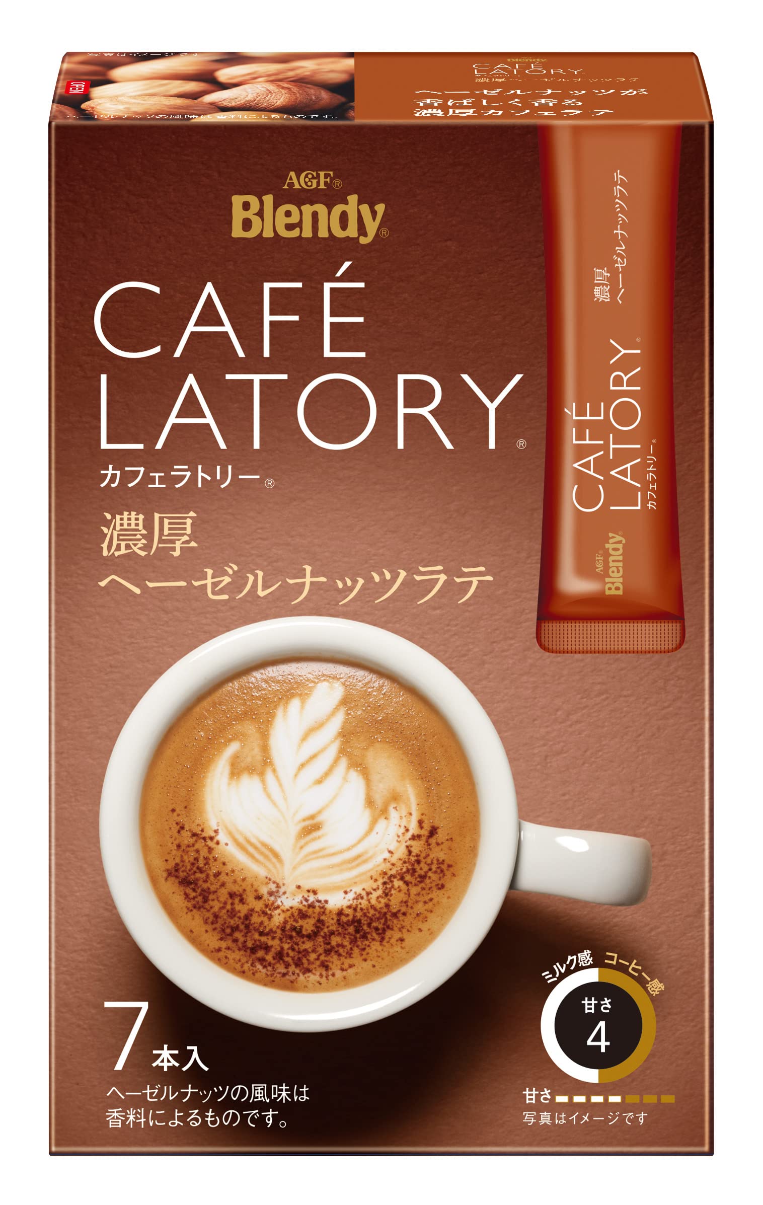 

AGF Blendy Cafe Latry Stick Rich Hazelnut Latte 7 шт. [Кофе в стиках]