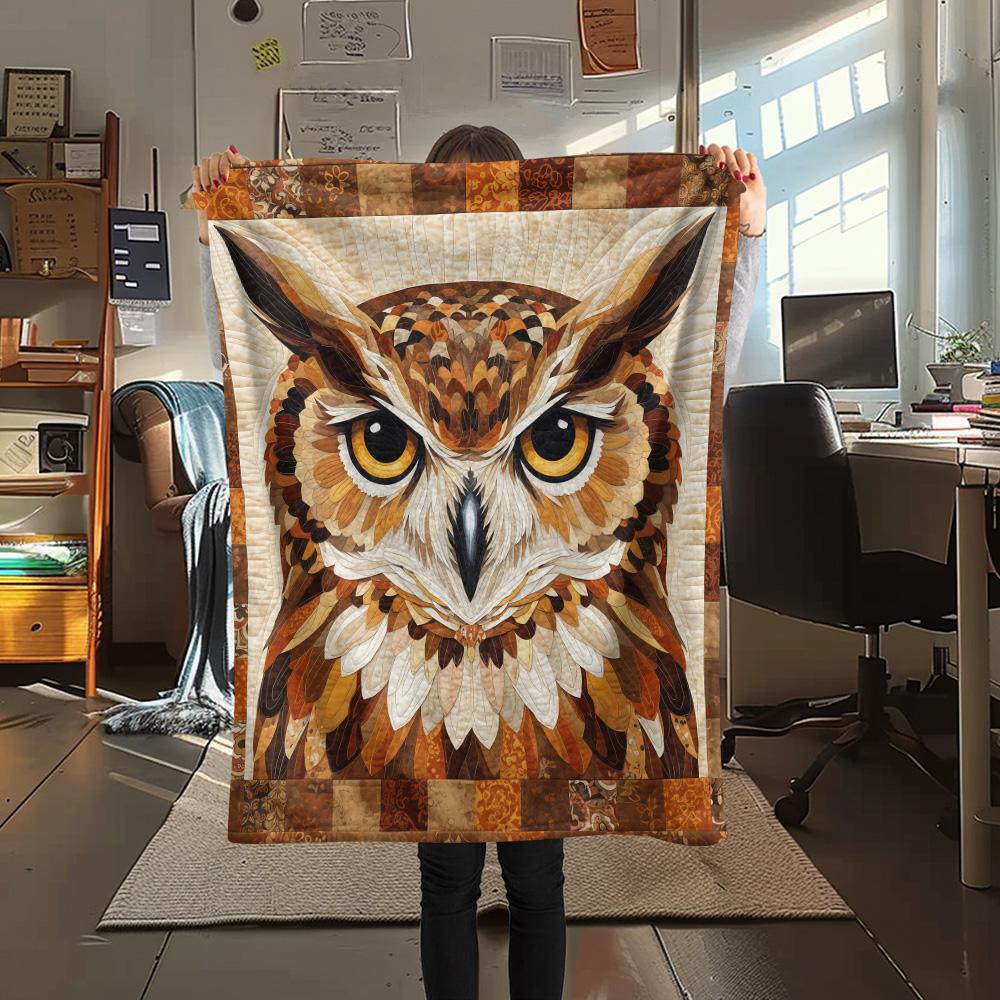 1PC Quilt Art Print Flannel Blanket, High quality Comfortable for All Seasons, Home Decor, Warmth and Comfort, Perfect for Christmas Gifts