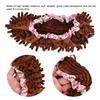 1 Piece Reusable Detachable Washable Household Floor Cleaning Slipper Mop Shoes Cover (Coffee)