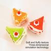 Winter Warm Hamster Hideout Triangular Cake Bed, Plush Hanging Hammock, Cozy Cave Pet for Gerbils Cage Accessory Small Pets Guinea Pig Hedgehog Parrot