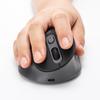 Sanwa Supply Silent Wireless Ergonomic Mouse (2.4GHz Wireless, 58mm Height) MA-EWBS528LBK