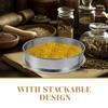 1PC Stainless Steel Herbal Extractor Stackable Sifter Shaker (20cm Diameter) Herbal Extractor Metal Herbal Extractor