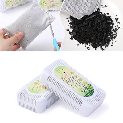 2 Cajas Purificador de Aire para Refrigerador Carbón de Bambú Carbón Activado Caja Absorbente de Olores Desodorante para Armario Desodorante para Congelador Eliminador de Olores