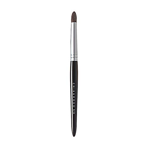 

Kumano Makeup Brush (Makeup Brush) Chikuhodo Regular Series Eyeshadow Brush, Gray Squirrel/Weasel, R-S4, Black Line