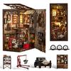 Wooden DIY Dollhouse Miniature 3D Bookstand Holiday Gift Architectural Scenario (Authentic Repair Shop)