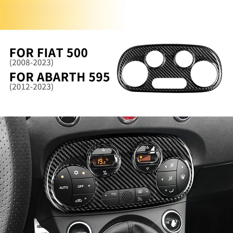 Real Hard Carbon Fiber For Abarth 595 2012-2017 2018 2019 2020 2021 2022 2023 Abarth 695 2017-2023 Fiat 2008-2023 AC Control.