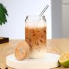 Shangqi 500ml Cold Drink Glass with Lid and Straw