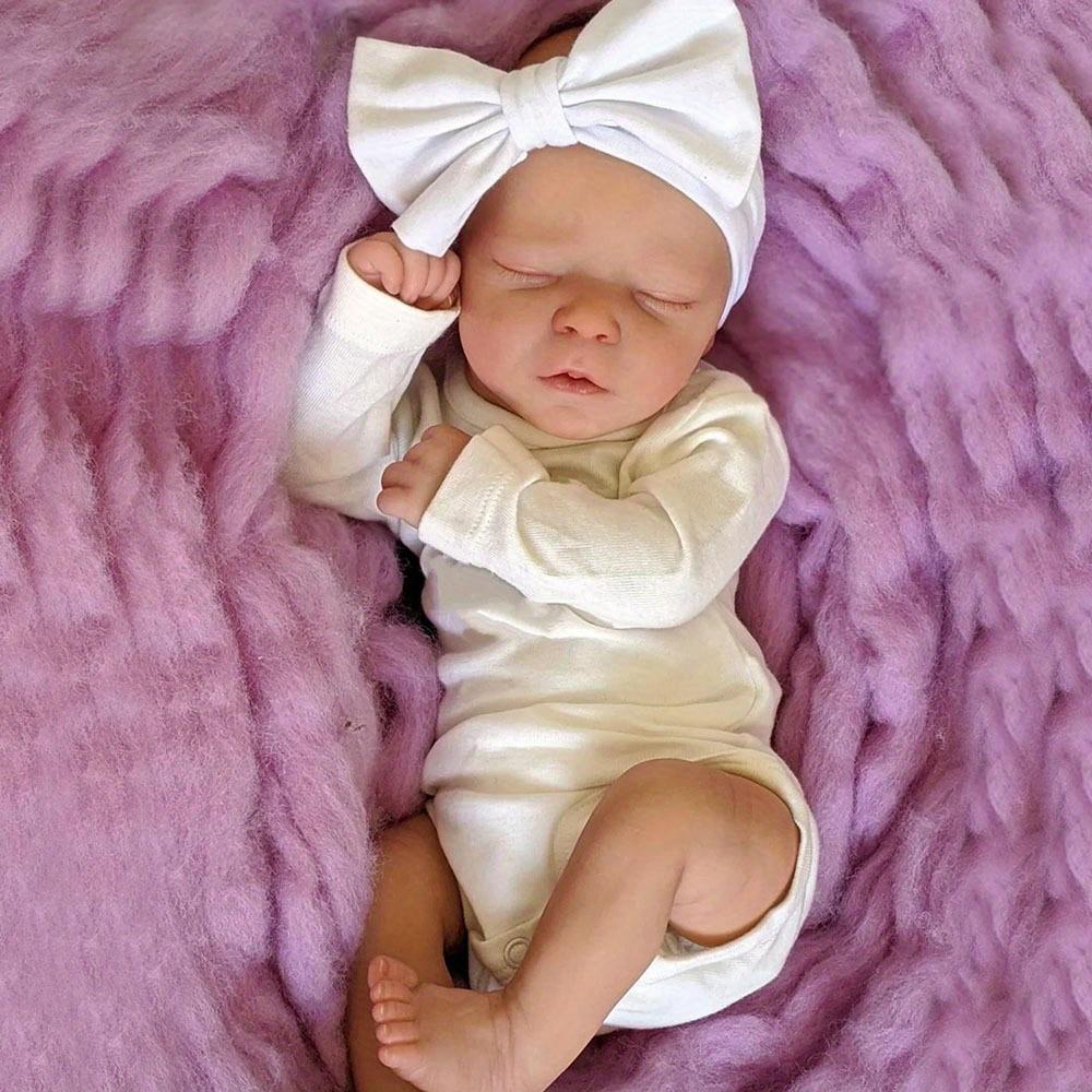 

BZDOLL 18-дюймовая кукла-реборн спящий младенец, тело из мягкого винила, игрушки для купания, девочка, ребенок, 45 см, новорожденный Бебе с 3D-раскраской кожи и видимыми венами, игрушку можно мыть vinyl body doll