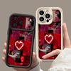 Stylish Red Scenery Pattern Phone Case For iPhone 17 16 15 14 13 12 Pro Max 15 Plus 17 Pro Air 11 16e Shockproof Soft TPU Cover