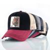 Trucker Fashionable Trendy Caps With Embroidery Animals Patch Four Seasons Adjustable Snapback Baseball Cap For Men Women Adjustable Visor Hat