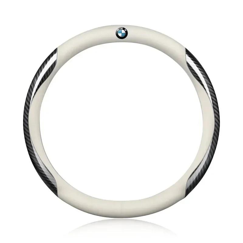 Für BMW Leder Carbonfaser Auto Lenkradabdeckung Auto Zubehör Für BMW X5 X1 X3 X6 1 3 5 6 7 GT Serie E84 E83 E70 F15 E71 F16