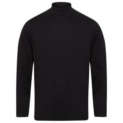 Henbury Mens Roll Neck Long-Sleeved Top