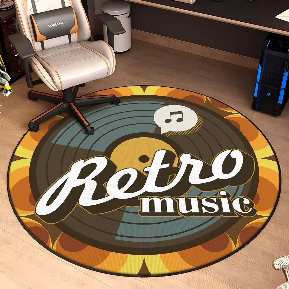 E-sports Circular Carpet Home Decor Living Room Dirt Resistant Carpet Bedrooms Study Children's Rocking Chairs Anti Slip Pads