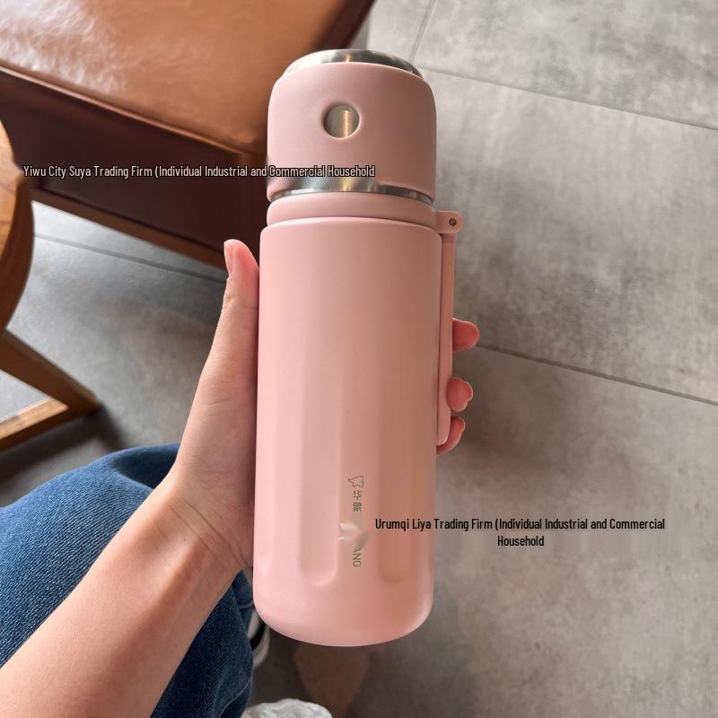 Huaxiang 304 Stainless Steel Thermos Cup: Durable, Stylish, Large Capacity, Scratch-Resistant, Perfect for Students & Gifts