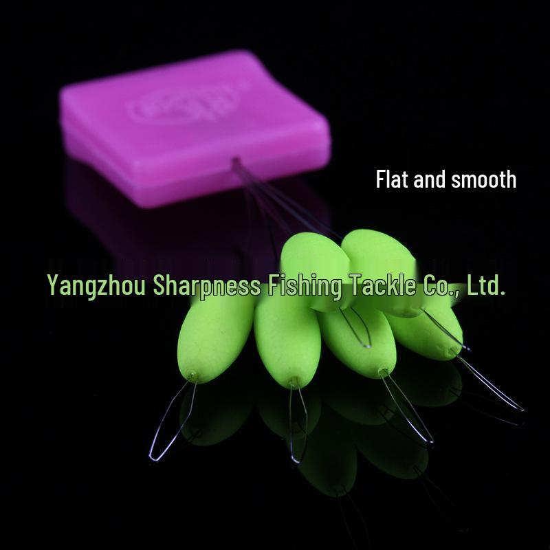 Non-Yue 7-Star Fluorescent Fishing Floats: Streamlined Floating Bean Design, 7+2 Set, 50 per Box