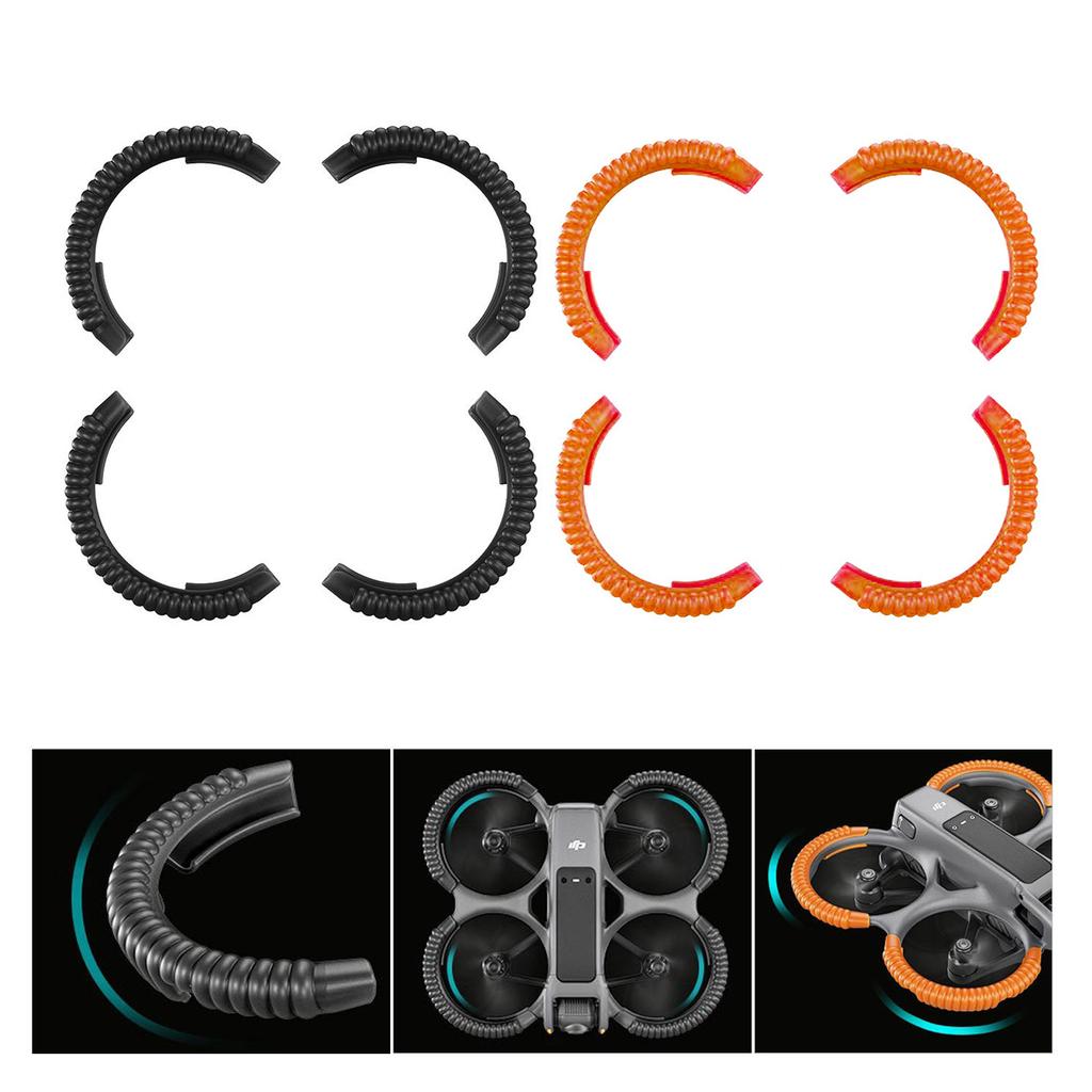 Set of 4pcs Protective Bumper Case Rings Lightweight Propellers Guards for DJI Avata 2 Replacement Anti Collision Sleeve