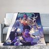 Stardust Crusaders Blankets Bizarre Adventure Flannel Throw Blanket Airplane Travel Printed Ultra-Soft Warm Bedspreads