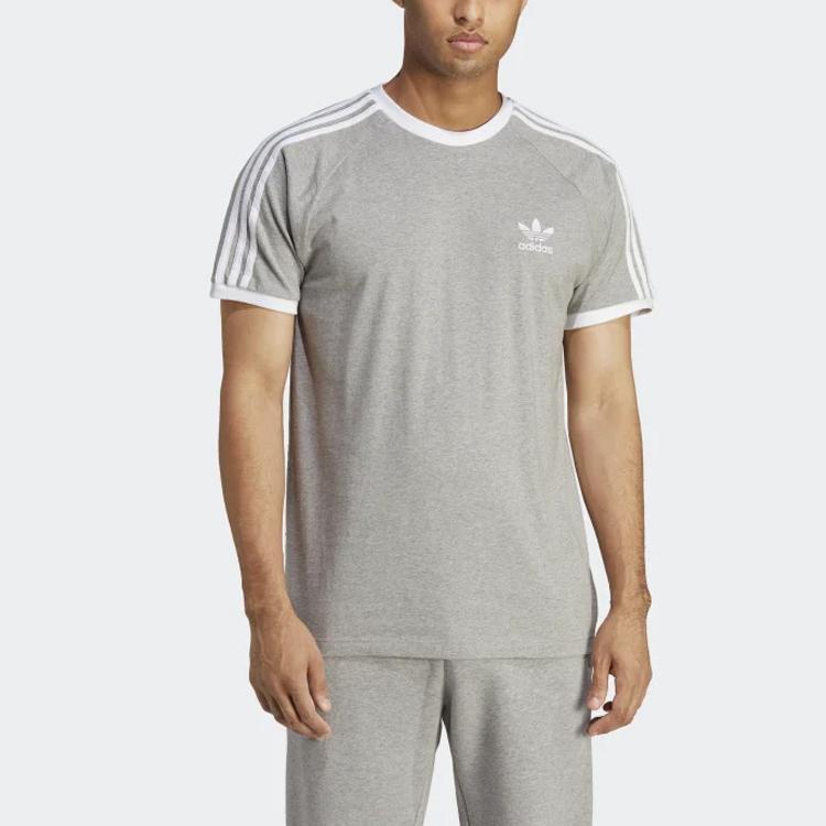 Adidas Adicolor Classics 3-Stripes Tee Medium Grey Heather Men Streetwear IA4848