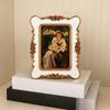 Decorative Portrait Frame for Table Placement, Raised Border Photo Accent for Entryway Tables, Living Room Shelves, and Bedroom Furniture