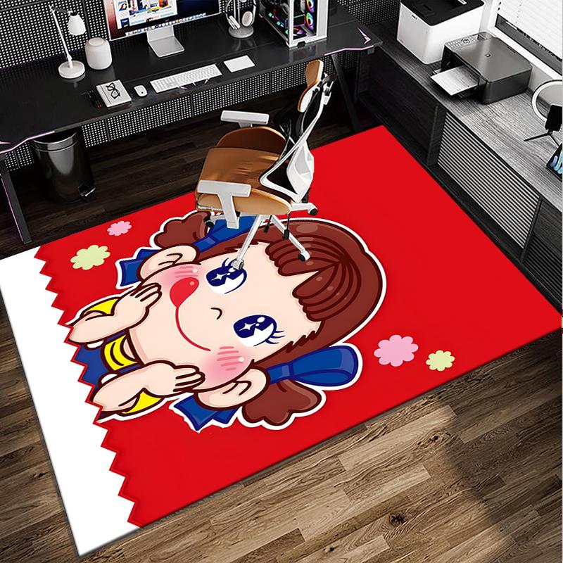 Floral Milk Celebration  Office Rug Chair Mat, Game Carpet, Suitable for Front Door, Bedroom, Living Room, Desk, Holiday Gift