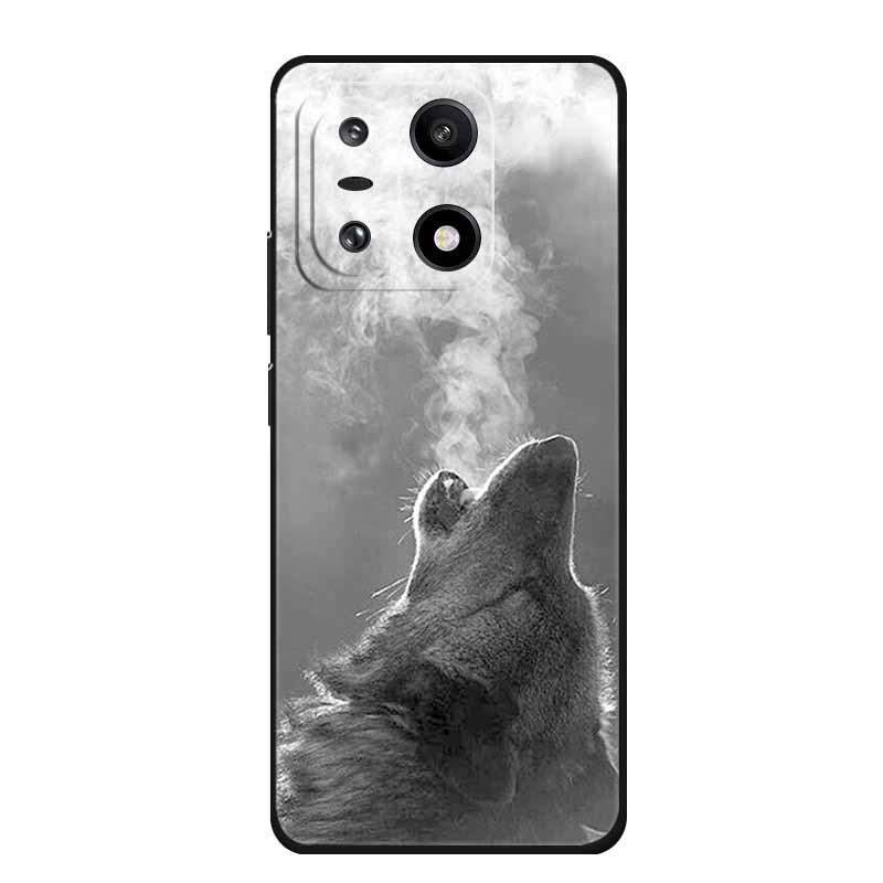 For OnePlus 15 5G Case Black TPU Cool Wolf Animals Silicone Phone Cover For OnePlus 15 2025 Protection Shells CPH2745 Coque Para