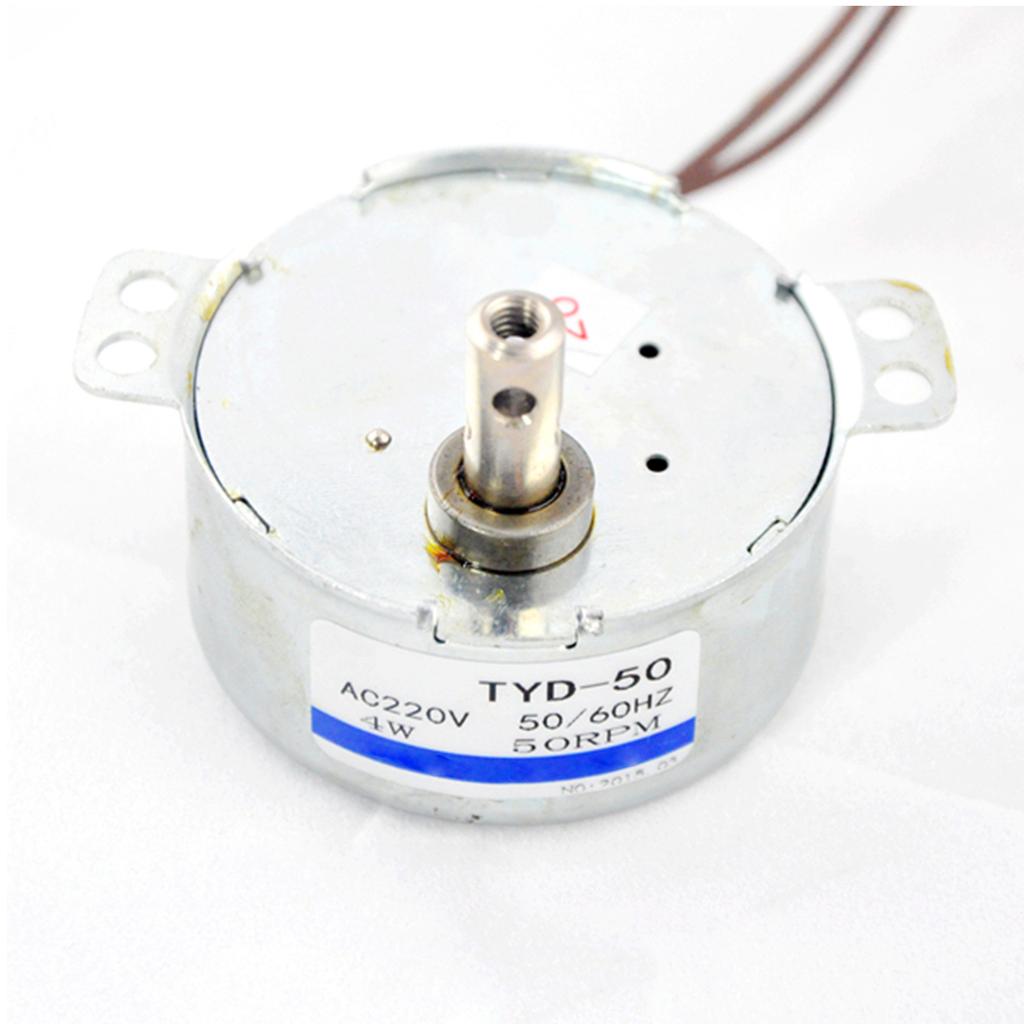 For TYD50 220V-240V 50RPM 4W 50/60Hz Shaft Dia Fan Synchronous Motor for Rotate Light Box Fan Synchronous Motor