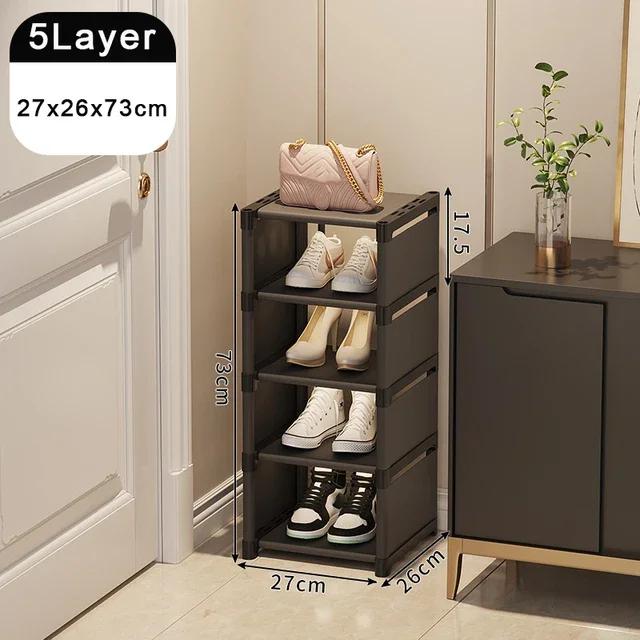 Shoe Organizer Shelf Multi-layer Stackable Dormitory Home Storage Stand DIY Wall Corner Space Saving Adjustable Shoe Organizer