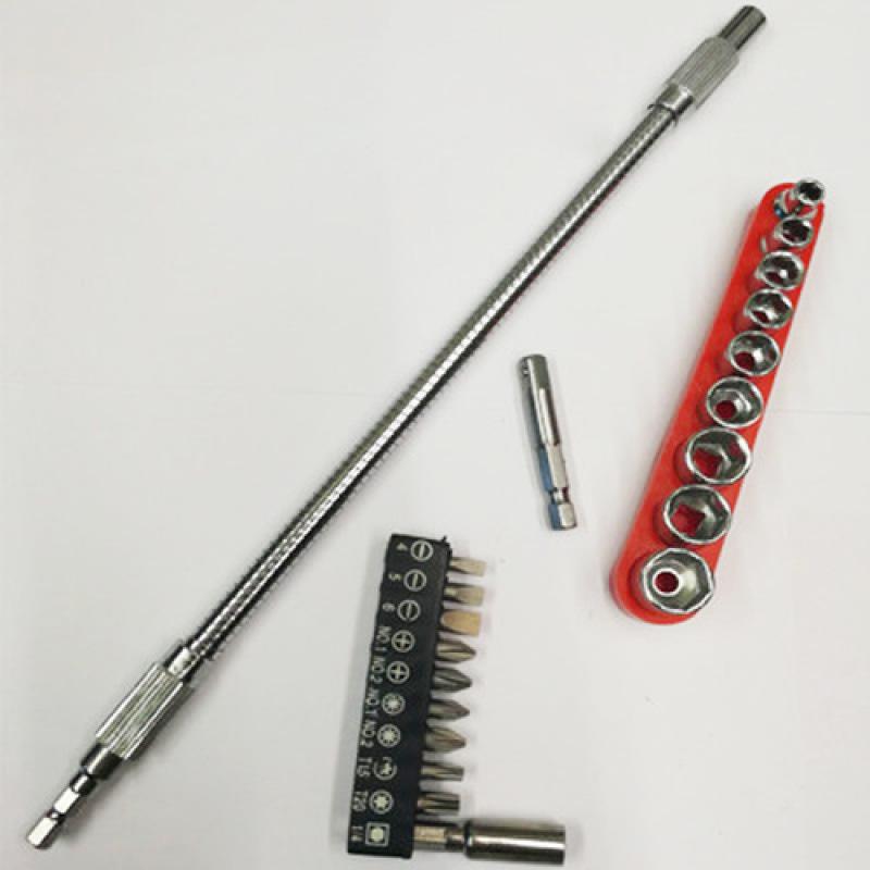 Universelle flexible Schaftverlängerung für Bohrmaschine & Schraubendreher - Multifunktional, Flexible Verbindungsstange & Bit.