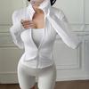 Casual Vacation Slim Zipper Long Sleeve Jacket Women's 2025 Autumn and Winter