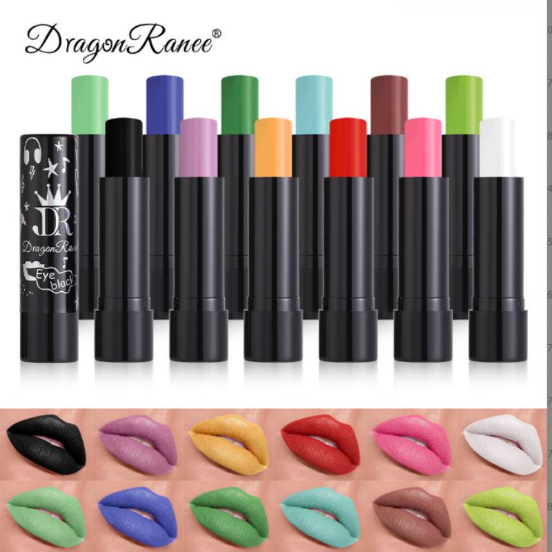 12 Farger Langvarig Lip Gloss Cream Flytende Leppestift Dame Makeup Kosmetisk Leppestift Vanntett Matt Lip Gloss Enkel å farge