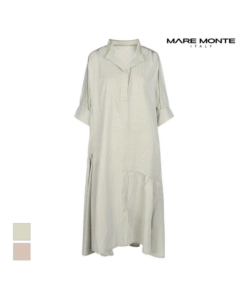 MAREMONTE Slit Neck Loose Fit Long Dress_M235Mop27M0