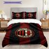 AC Milan Legacy: Passion Field Three-piece set (1 * duvet cover + 2 * pillowcase, without core) Duvet cover and pillowcase Bedding set