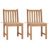 Day and Night - Day and Night Garden Chairs 2 Units Solid Teak Wood with Cushions