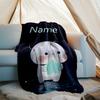 Coperta Personalizzata con Nome - Design Stampa Bubu Dudu, Coperta per Divano, Letto, Viaggio, Campeggio - Morbida e Calda, Ottimo Regalo
