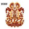 Removable Glass Stickers 2027 Year of Sheep Static Window Clings, Flame Zodiac Stickers, Seasonal Decorations Russian New Holiday Decorations,