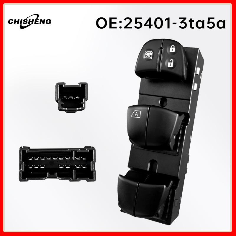 25401-3TA5A Left-Hand Drive Window Switch for Nissan Teana, Qashqai, Tiida