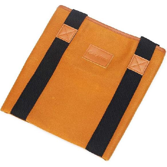 Firewood Carrier Waxed Canvas, 20oz Heavy Duty and Large Capacity Firewood Log Tote Bag for Wood Carrying, 21'' × 44''