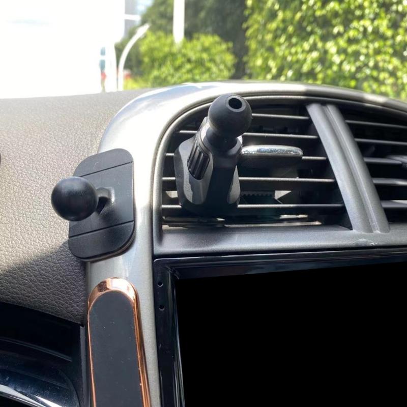 360 Degree Rotating Car Air Vent Mount Base With 13mm/15mm Ball Joint Phone Tablet Magnetic Holder Base Clip Design