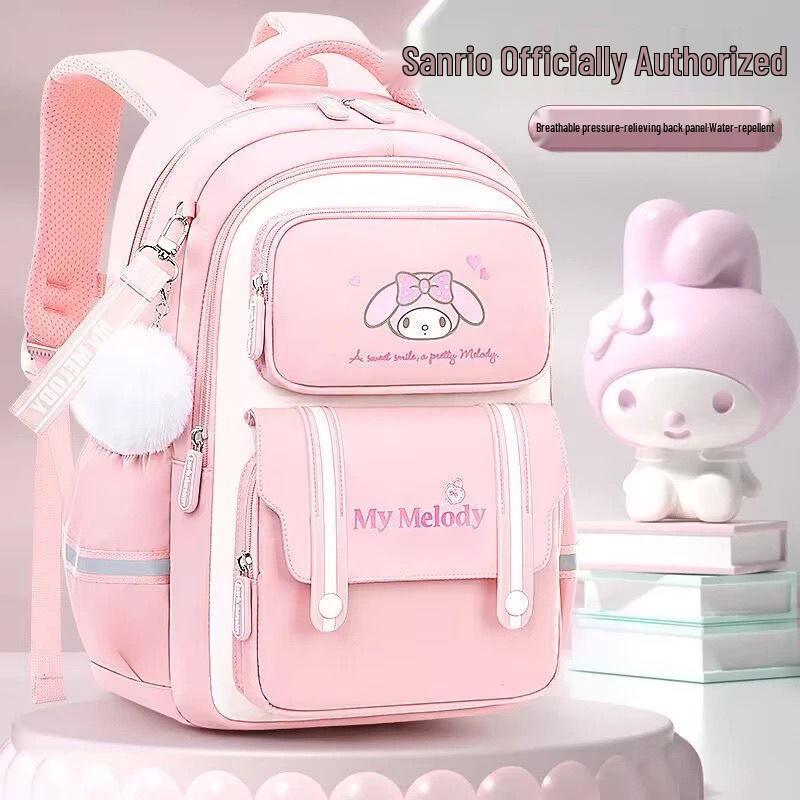 Kuromi Backpack for Elementary Girls: Grades 1-6, Spine Support & Lightweight Design