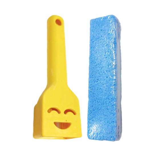 Pumice Stone Toilet Bowl Cleaner with Handle Efficiently Removes Hard Water Rings Calcium Buildup Pumice Stone Scrubber