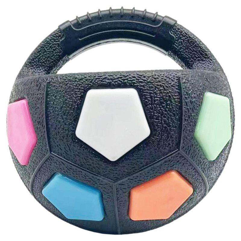 

Durable Football Tennis Ball Shaped Pet Dog , Teething Relief Squeak For Accompany Outdoor Training