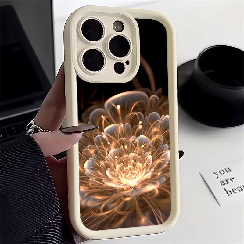 Luxury Lotus Flower Silicone Phone Case For Xiaomi Redmi Note 14 13 12 11 Pro Plus 4G 5G 12S 11S Redmi 13C 14C Shockproof Cover