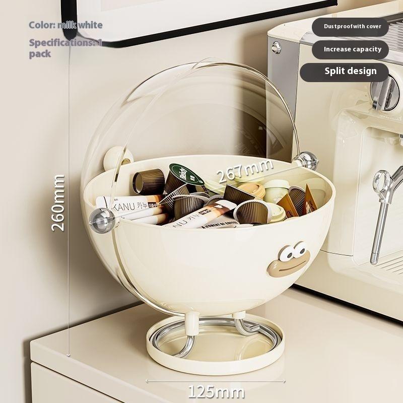Настольный ящик для хранения кофейных капсул, офисный журнальный столик, бар с водой, прозрачный пылезащитный стеллаж для хранения чайных пакетиков с закусками