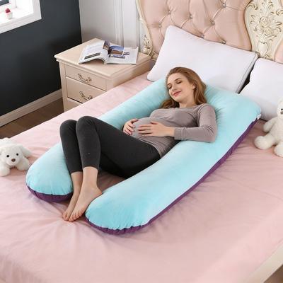 U Shape Cotton Maternity Pillow Back Support Cushion Multi Functional Waist Support Side Sleeping Pregnancy Pillow