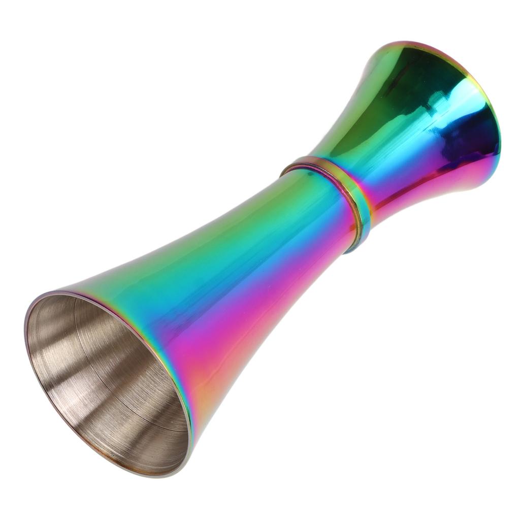 Double Jigger 304 Stainless Steel Thicken Design Wide Opening Glossy Appearance Easy Cleaning Alcohol Measuring Tool