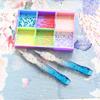 Diamond Painting Art Sticky Drill Dot Pen with 6 Drill Pen Picking Heads and 1 Clay Resin 5D Diamond Painting Pen DIY Art Crafts