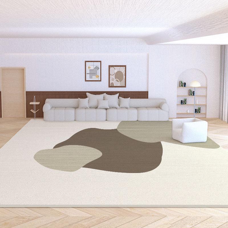 2024 Cream Loop Velvet Living Room & Bedroom Carpet - Waterproof, Stain-Resistant, Durable